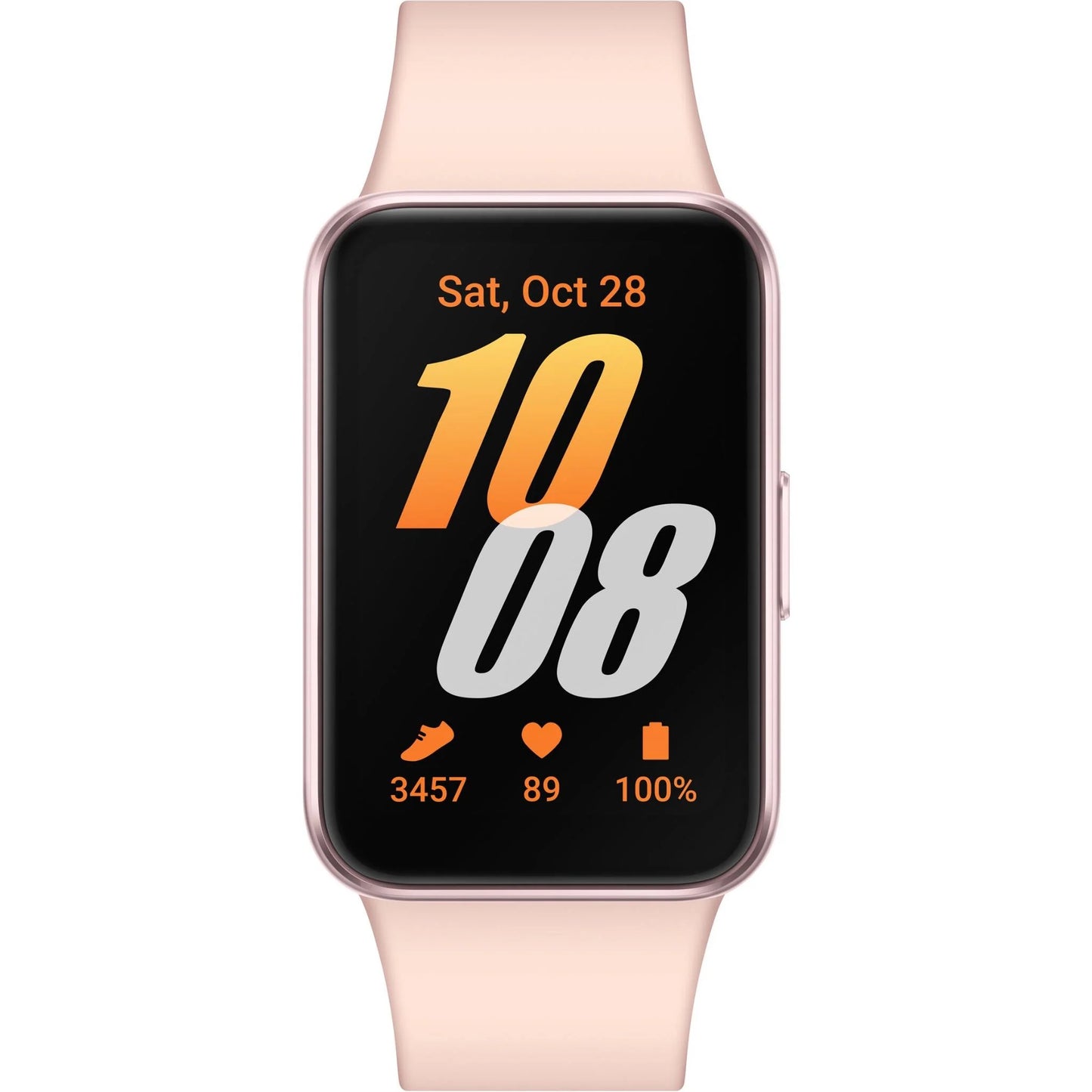 Samsung Galaxy Fit3 (Pink Gold), 40mm AMOLED Display Upto 13-Day Battery with Fast Charging, 5ATM & IP68 Rating