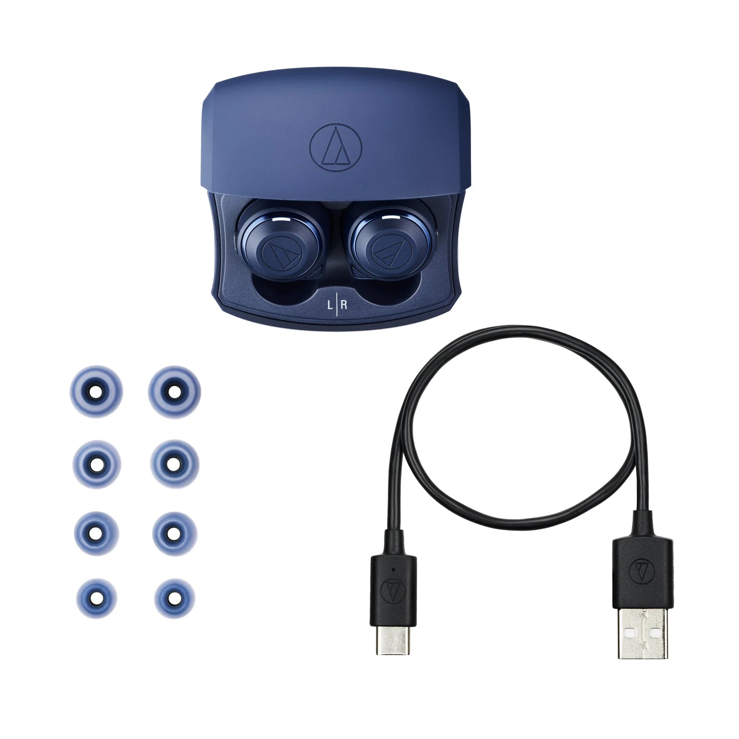 Audio-Technica ATH-CKS50TW Truly Wireless In-Ear Headphones (Blue)